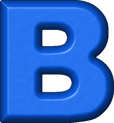 blue letter b