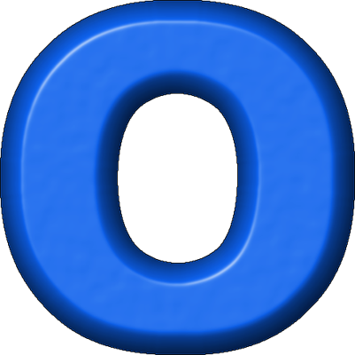 blue letter o