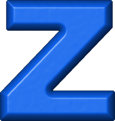 blue letter z