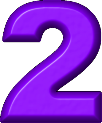 number 2 clipart purple