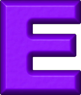 ufuldstændig Kedelig Have en picnic Presentation Alphabets: Purple Refrigerator Magnet E