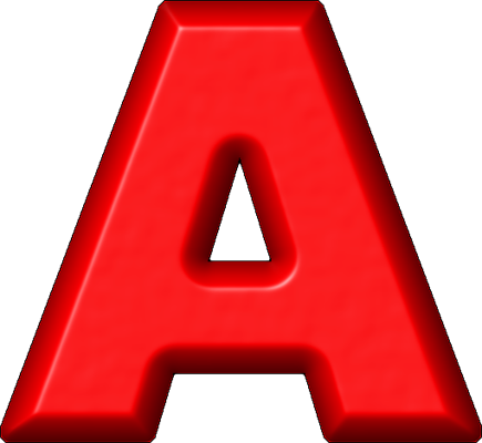 indebære anspændt talsmand Presentation Alphabets: Red Refrigerator Magnet A