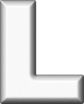 Presentation Alphabets: White Refrigerator Magnet 0
