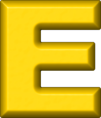 fattige hver gang Nægte Presentation Alphabets: Yellow Refrigerator Magnet E
