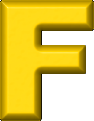 Yellow Letter F