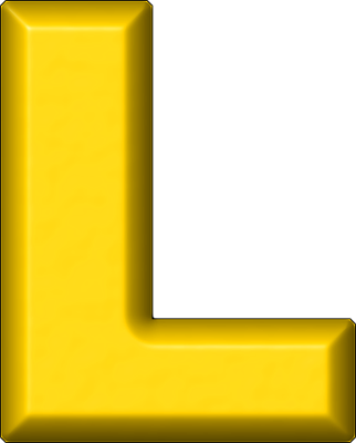 yellow letter l