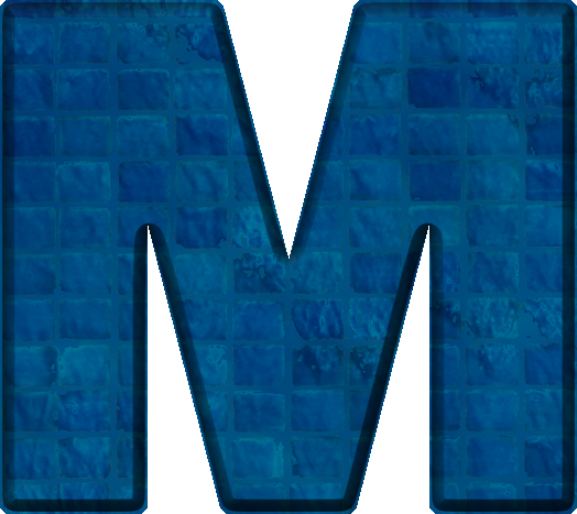 presentation-alphabets-blue-tile-letter-m