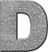 Presentation Alphabets: Cement Letter D