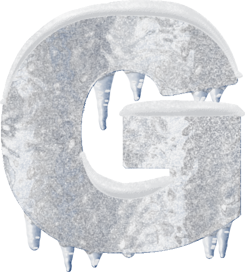 Presentation Alphabets: Ice and Snow Letter G