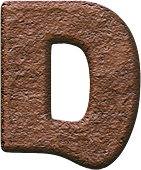 Presentation Alphabets: Mud Pies Letter D
