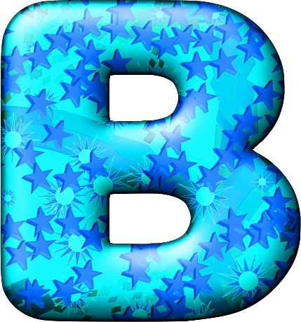 Presentation Alphabets: Party Balloon Cool Letter B