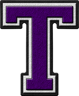 the letter t in purple