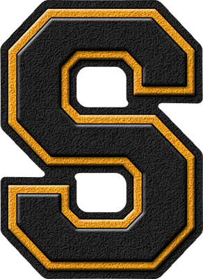 the letter s in gold