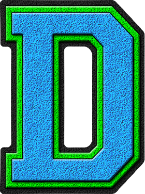 green letter d