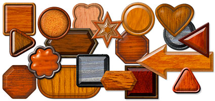 Presentation Wood Buttons