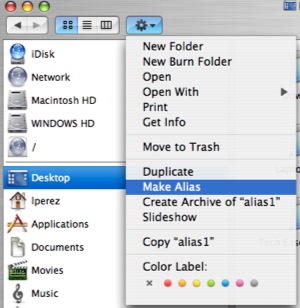 create alias for cd drive mac os x