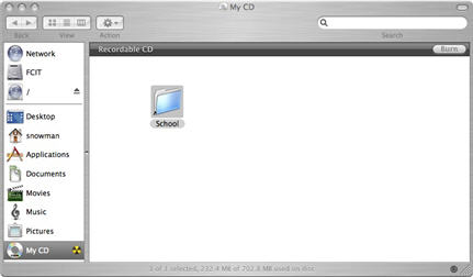 create alias for cd drive mac os x