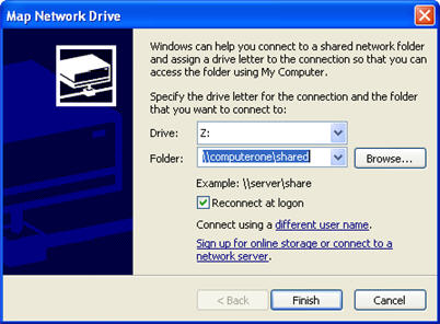 map a mac network drive on windows 7