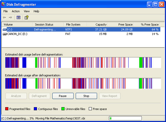 Defragmentation