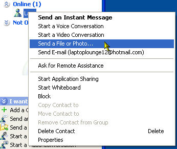 how to send a file through messenger