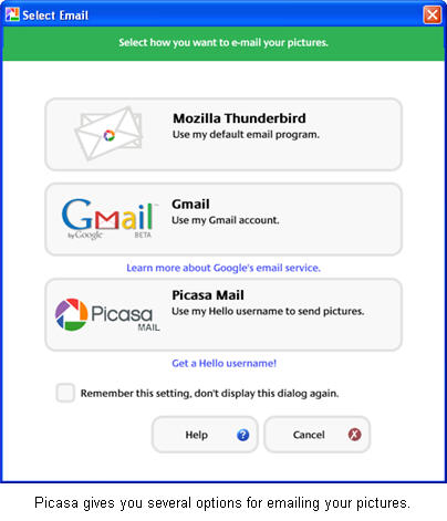 picasa login gmail account