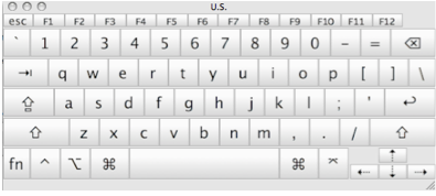 On Screen Keyboard.