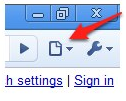 Page options button on toolbar of Google Chrome for Windows 