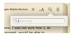 Search button in iBooks